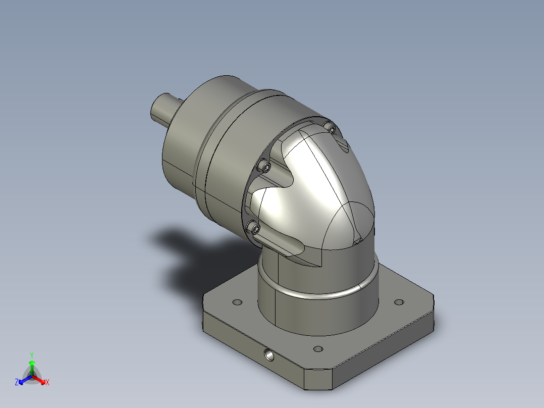 APEX行星齿轮减速机AER090-003-TRAY SERVO GEARHEAD正等轴测图