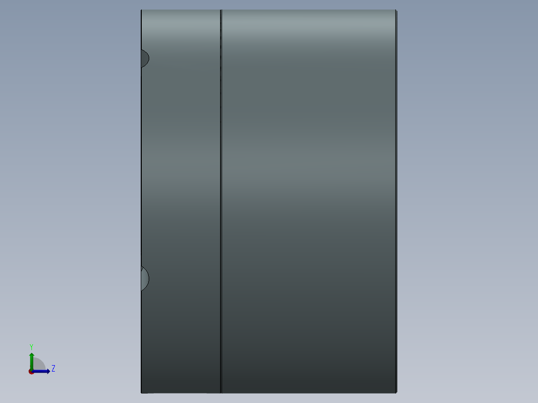 旋盖式烟缸左视图