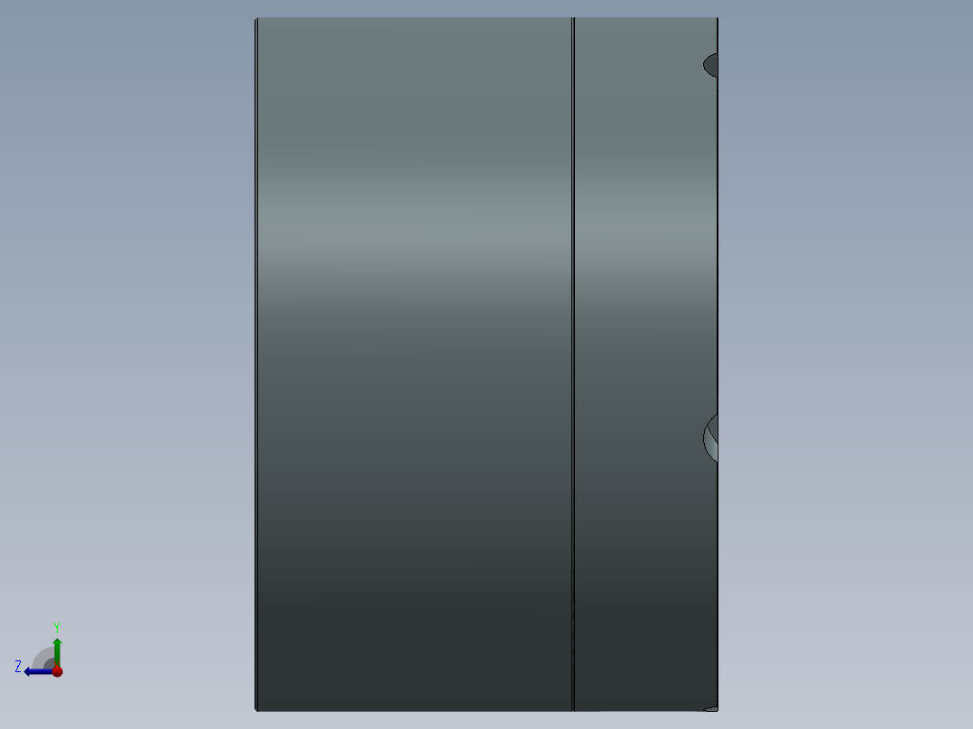 旋盖式烟缸右视图