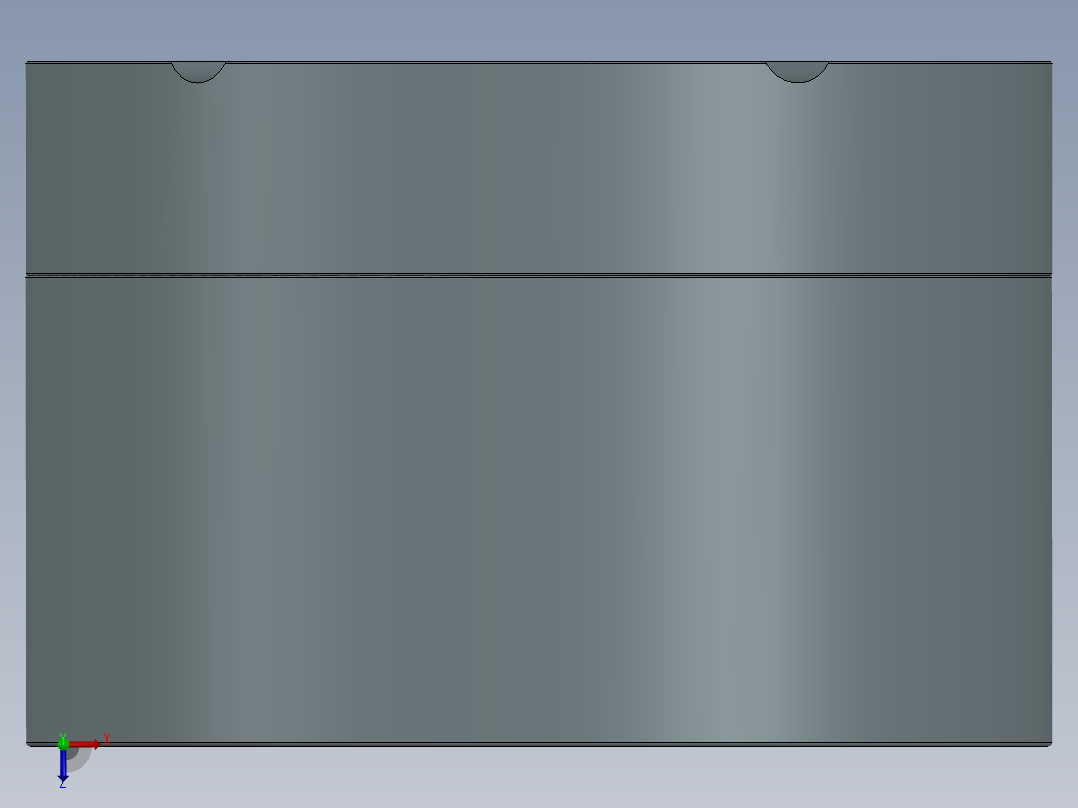 旋盖式烟缸俯视图