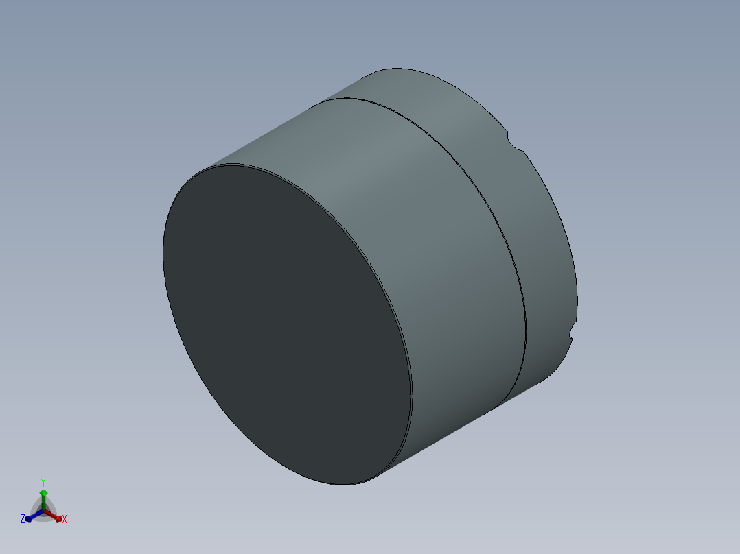 旋盖式烟缸正等轴测图