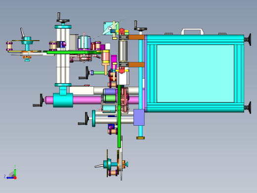 纸盒90度直角双面贴标机右视缩略图