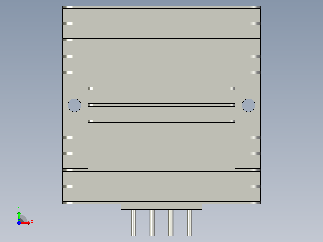 直流变压器48V转24V15A前视图