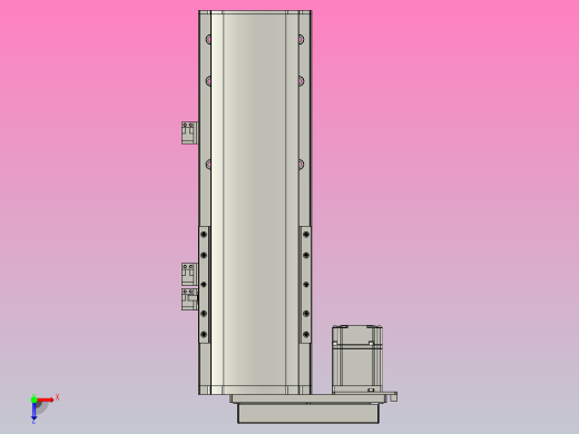 MT136BS.L#.200.BL.P40.C3直线模组 最大负载85KG 最大推力700N 400W电机左侧安装 MT136BS规格俯视缩略图