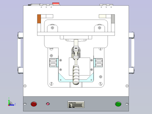 PCB电路板手动测试治具3D图左视缩略图