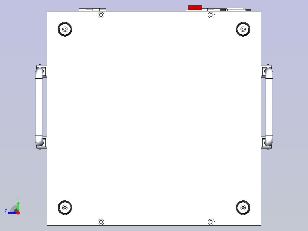 PCB电路板手动测试治具3D图右视图