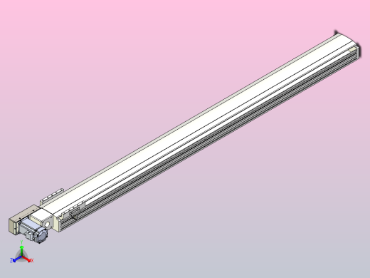 皮带直线轴半封闭可选导轨TPA-HNB-140D-120-L1550-ML-Y-P40-N3