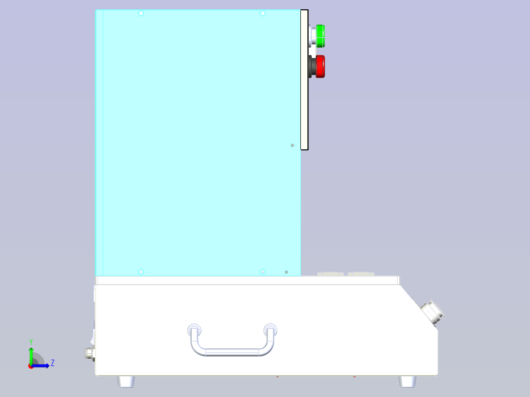桌面式压力机左视图