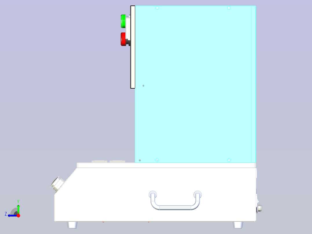 桌面式压力机右视图