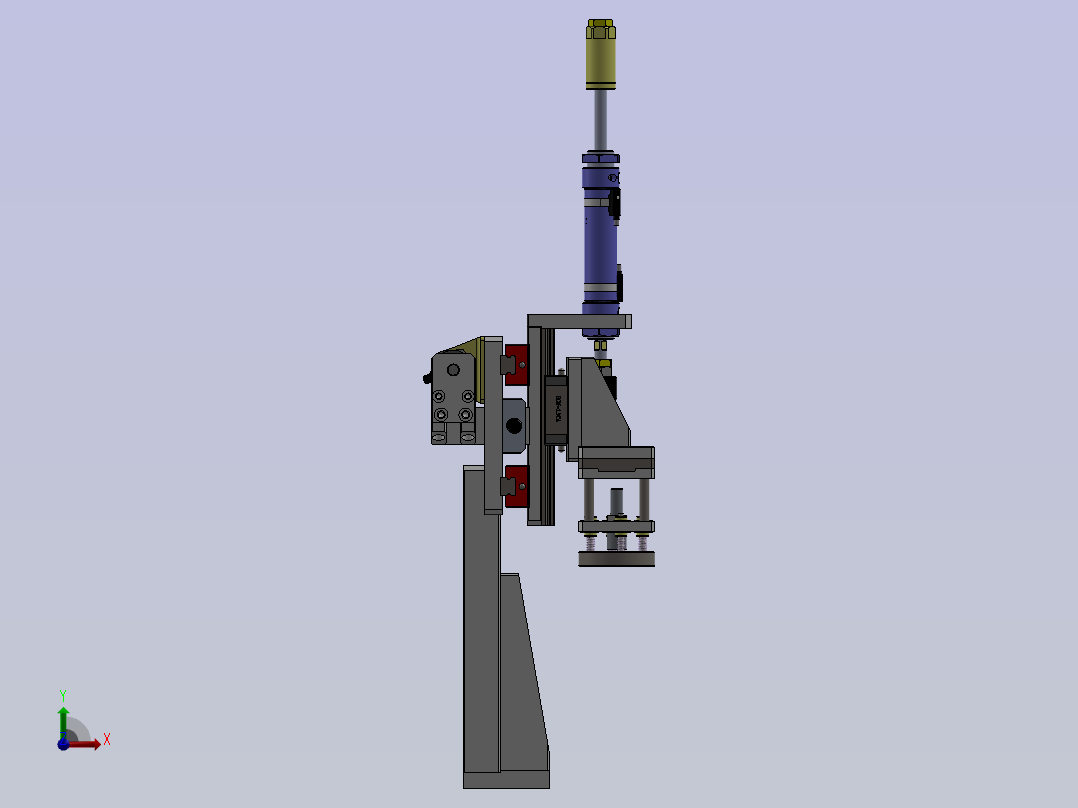 气动移载机构前视图