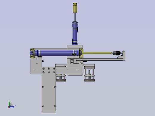 气动移载机构左视缩略图