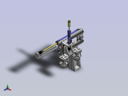 气动移载机构正等轴测缩略图