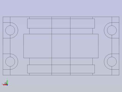 FreeCAD轴承座Model后视缩略图