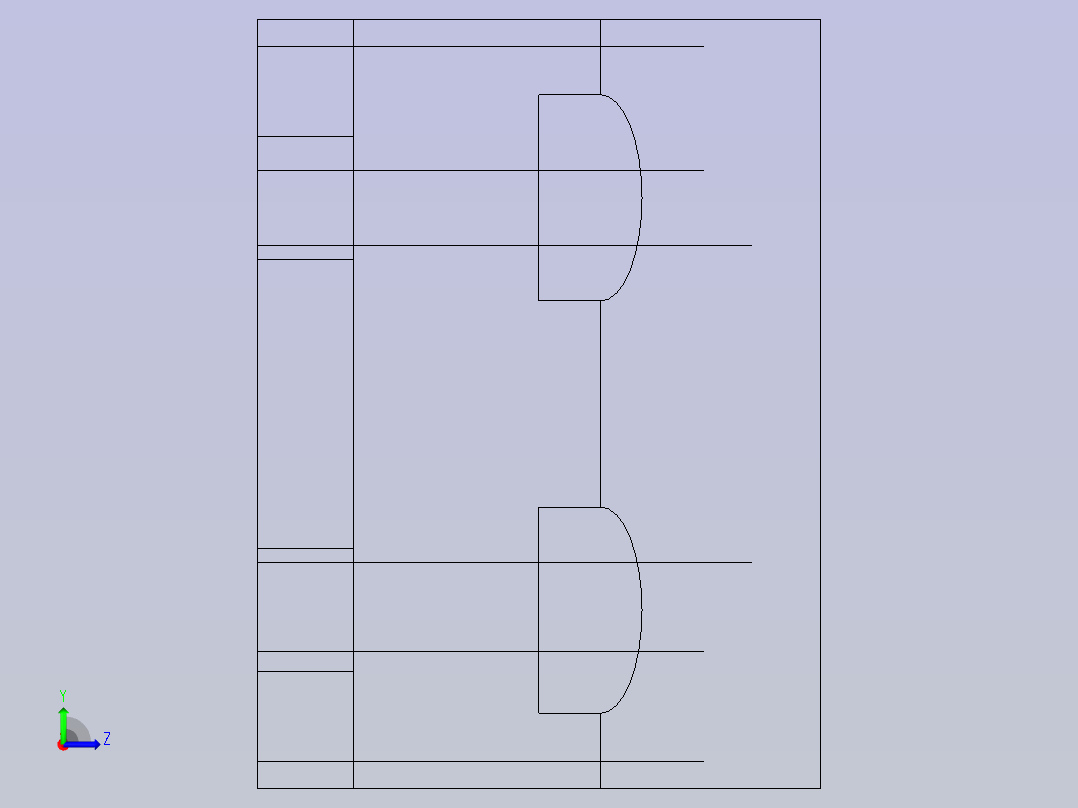 FreeCAD轴承座Model左视图