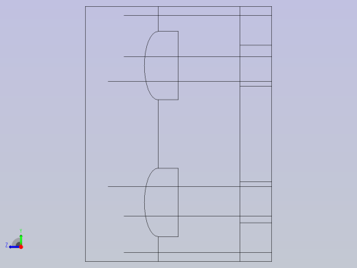FreeCAD轴承座Model右视缩略图