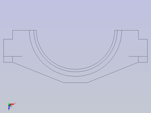 FreeCAD轴承座Model俯视缩略图