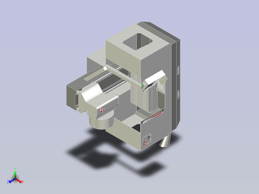 哈斯VF6 VMC机床主视图