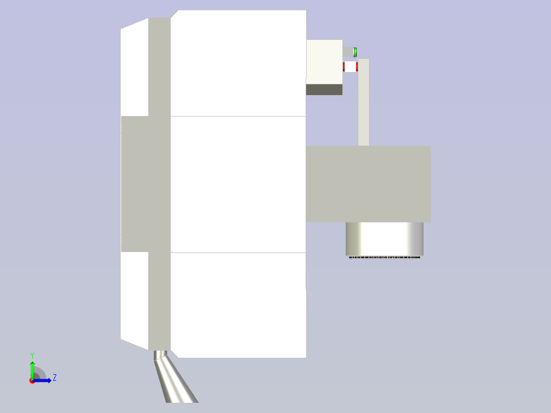 哈斯VF6 VMC机床左视图
