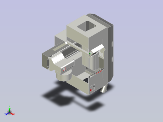 哈斯VF6 VMC机床正等轴测缩略图