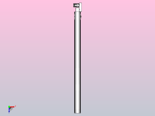 皮带直线轴半封闭可选导轨TPA-HNB-105D-90-L1500-ML-Y-P20-N3俯视缩略图
