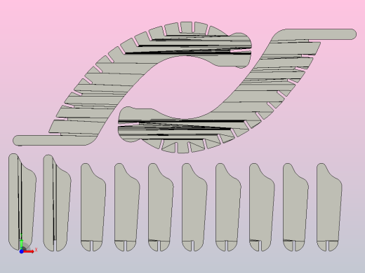 三维拼图鹰前视缩略图
