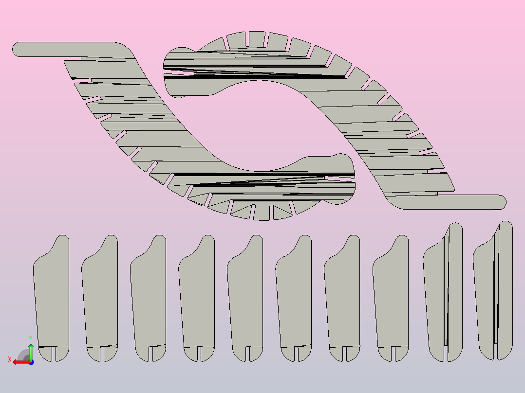 三维拼图鹰后视图