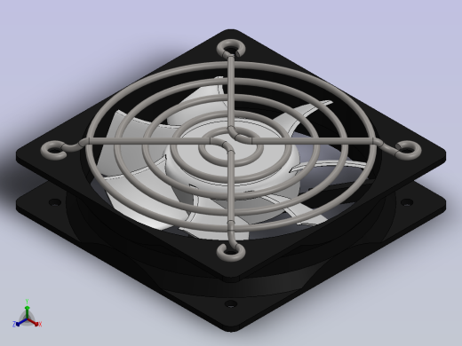 直流风扇组件（配置正等轴测缩略图