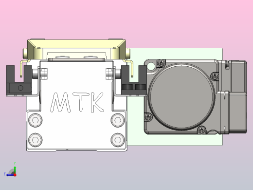 内嵌式左右旋螺杆 GTH5S-100W伺服[GTH5S-L2-200-BR-H100W-C2-N]丝杆滑台模组禾川马达右视缩略图