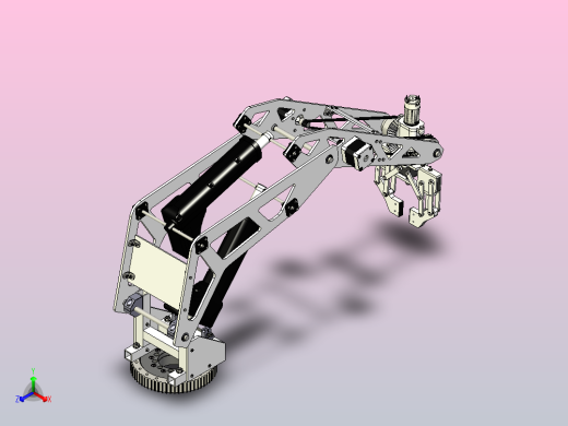 一款多功能工业机械手3D模型正等轴测缩略图