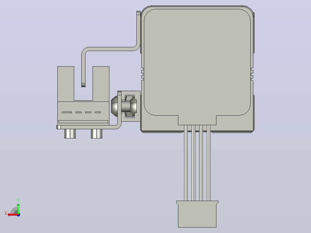 FSL30A 直线模组[FSl30A-E50-02-BC-B28]后视图