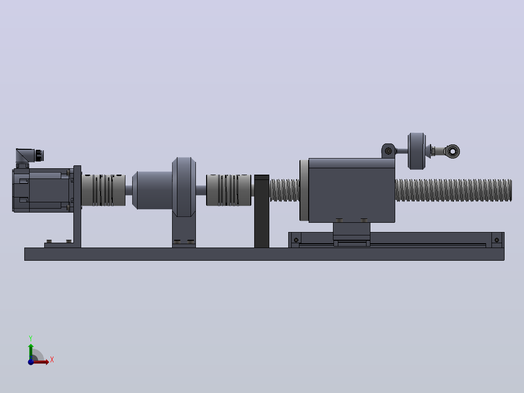 轴向加载装置前视图