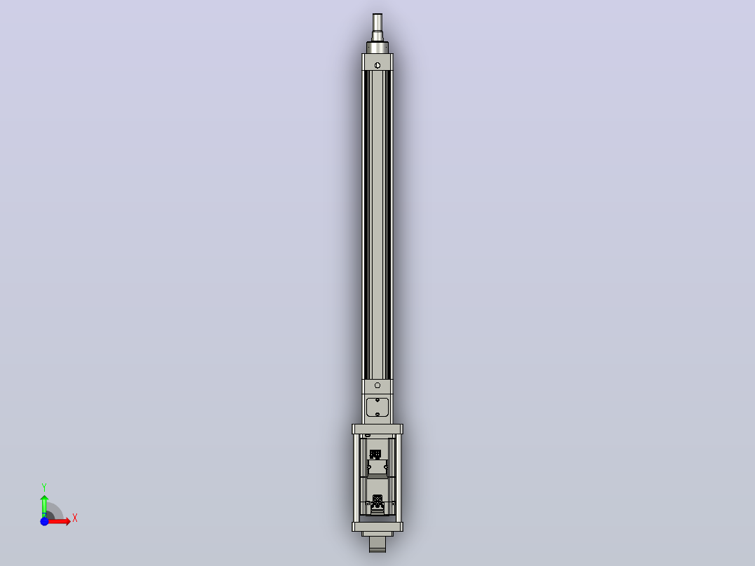 轻载电动缸TPA-ESR40-1210C-L400-M-CA-W-P40-C3前视图
