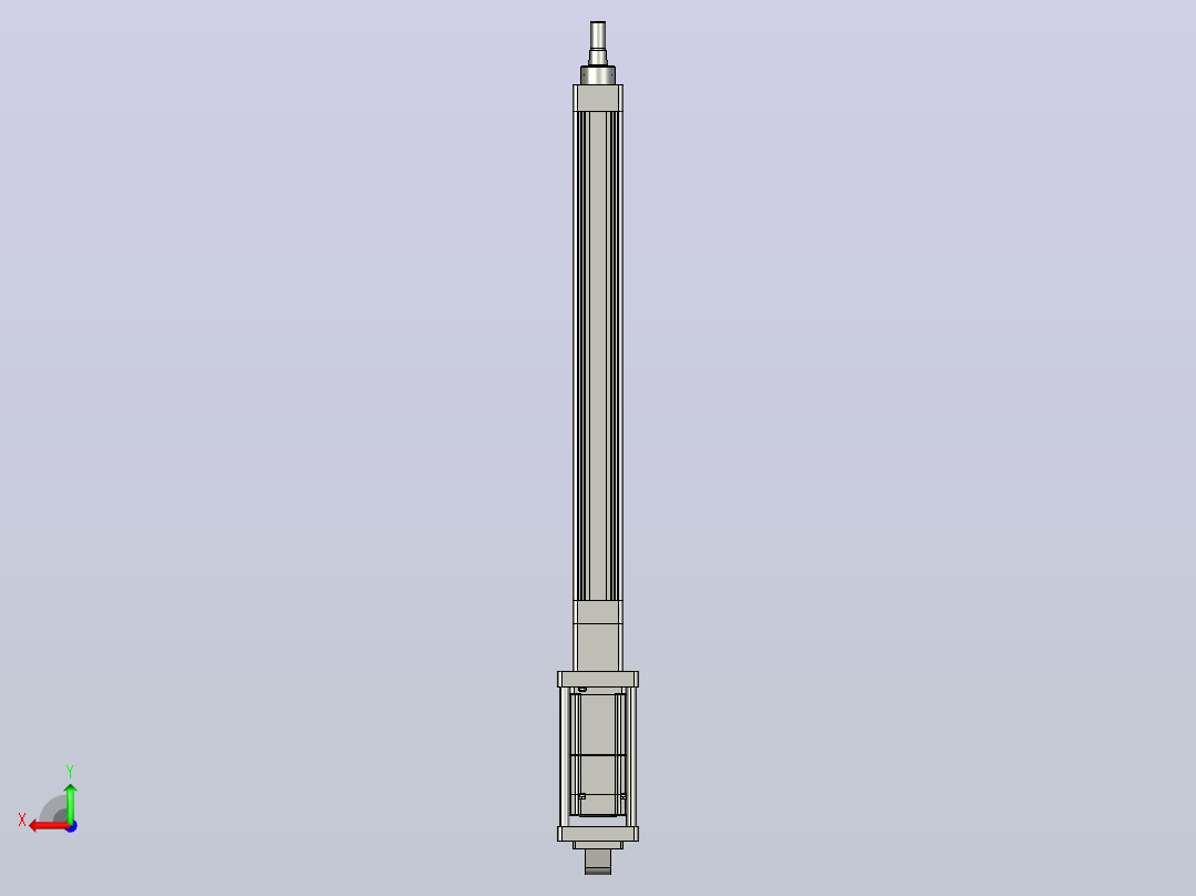 轻载电动缸TPA-ESR40-1210C-L400-M-CA-W-P40-C3后视图