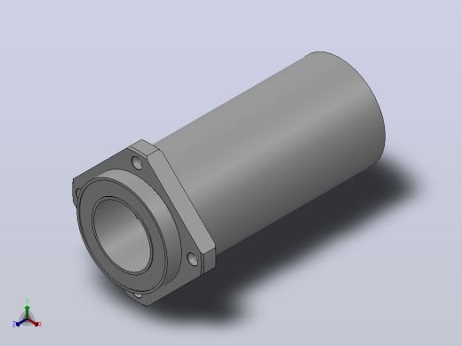 方型引导型LM法兰式加长直线轴承_LMKPL-50-B