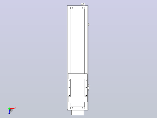 无尘螺杆滑台KCH17-BM（750W）KCH17-500-BM-750W-C4俯视缩略图