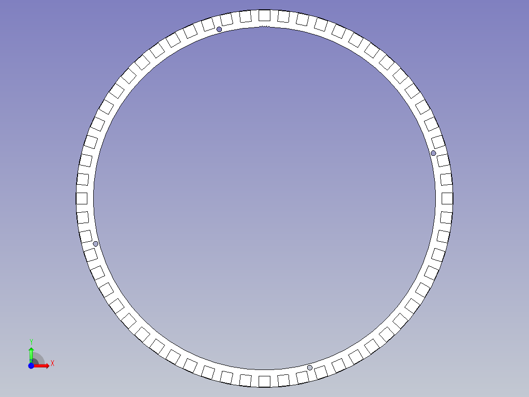 60 LED WS2812B 5050 RGB LED 环形灯前视图