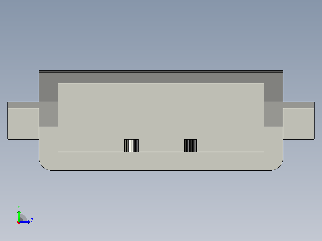 顺序变速器3d打印模型左视图
