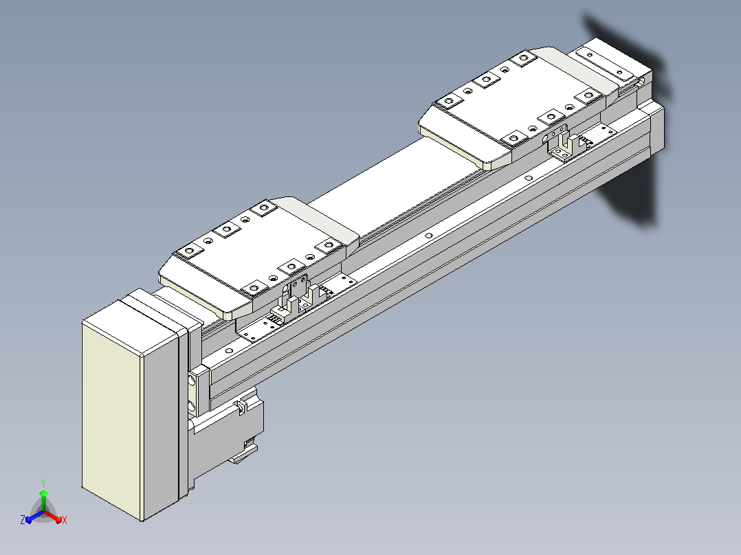 滚珠丝杠线性轴TPA-GCRS-80-1610C-L25-MP-M20-N3主视图