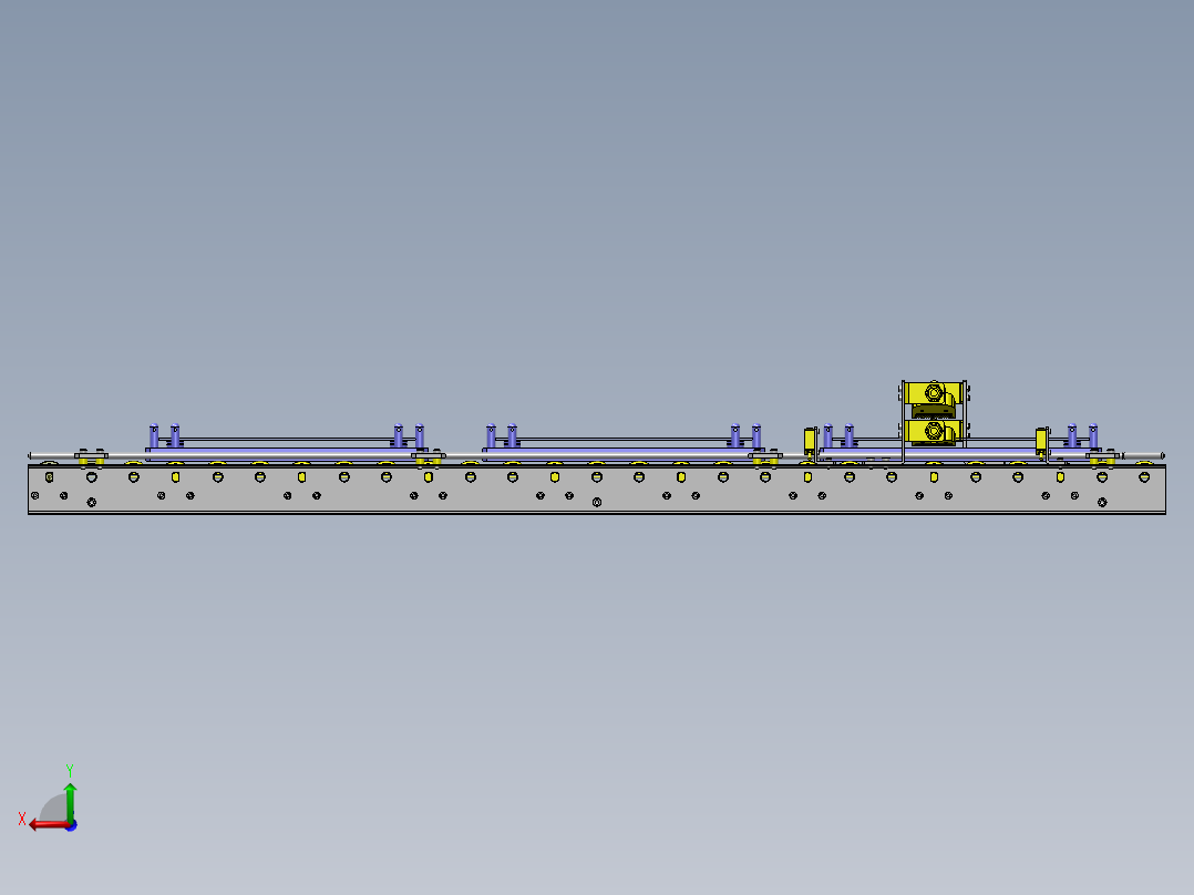 薄板两面吹气工序后视图