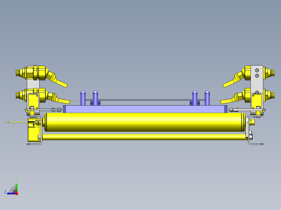 薄板两面吹气工序右视图