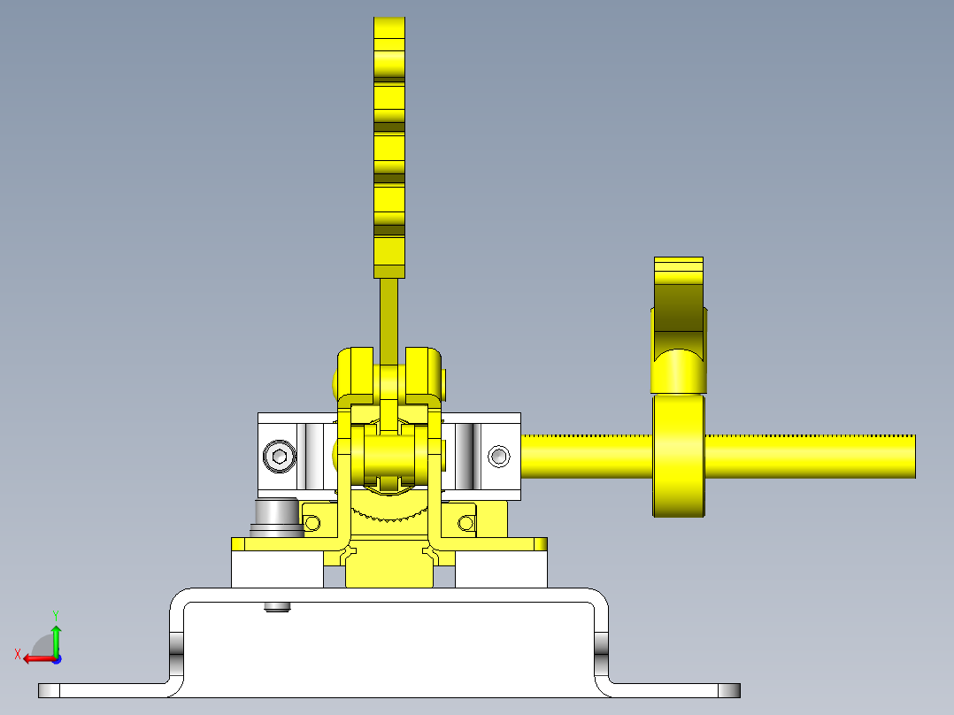 快装台钳后视图