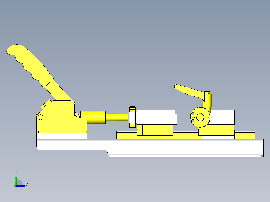 快装台钳左视图