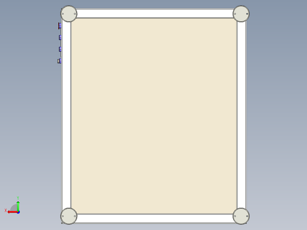 三轴伺服自动分选送料机后视图