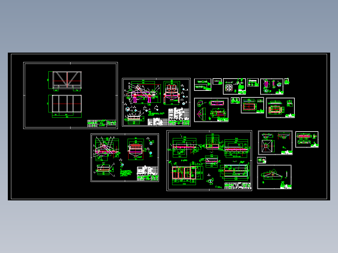 DZSF1224直线振动筛全套CAD图纸 机械设计素材资料