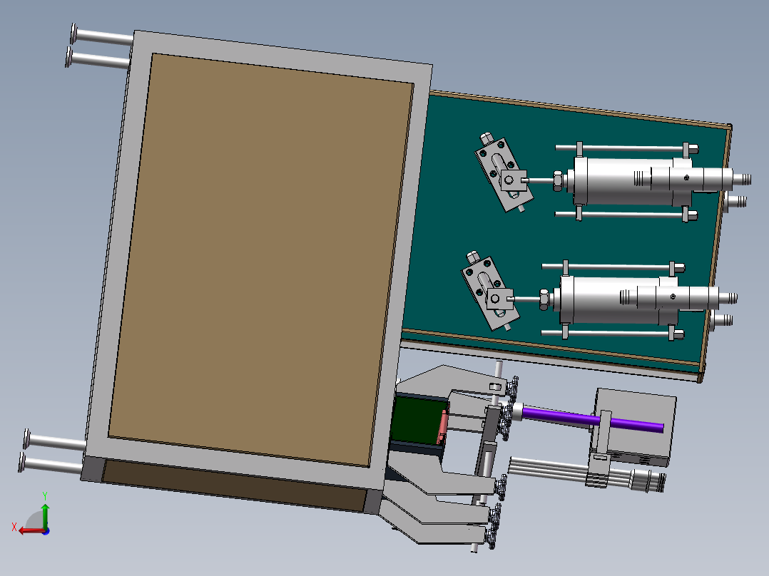 头四工位灌装机后视图