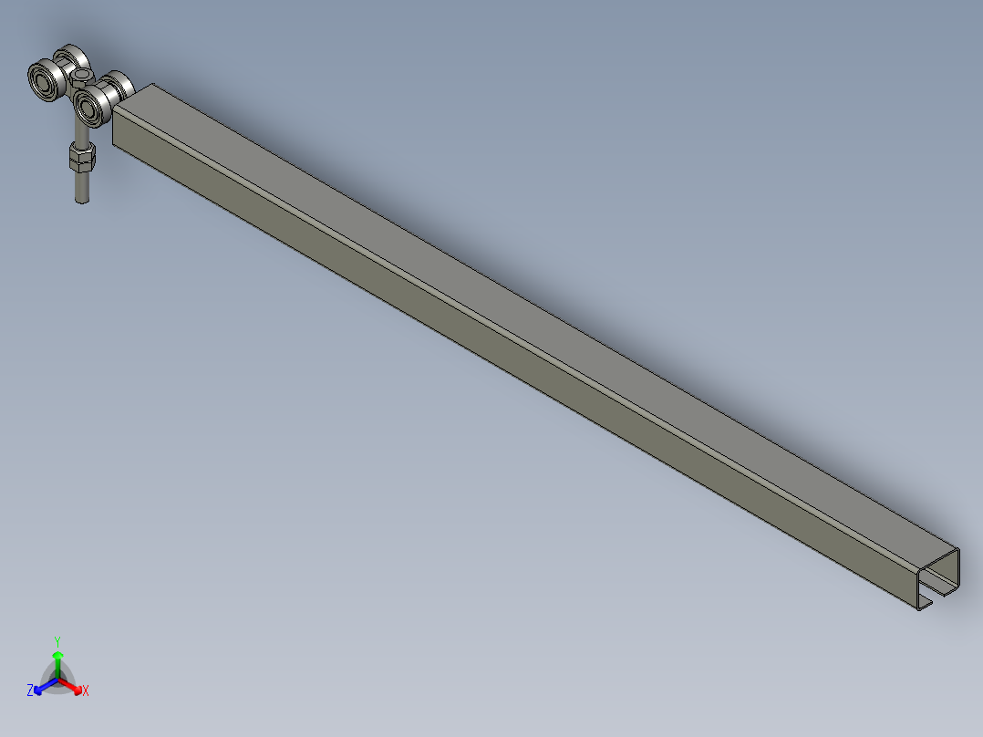 吊轮吊轨设备3D模型
