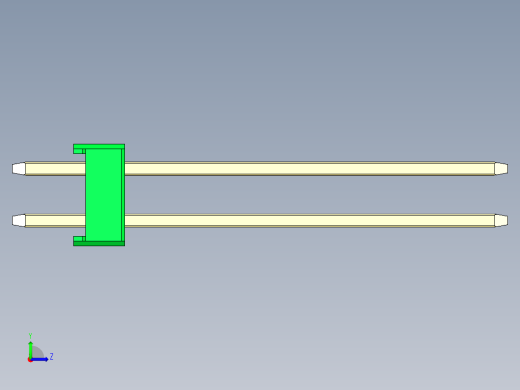 彩色公头100mil（2.54mm）系列-DS1021_green_2x11p_100mil_Type19_rev1.0左视缩略图