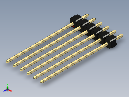 彩色公头100mil（2.54mm）系列-DS1021_black_1x06p_100mil_Type43_rev1.0