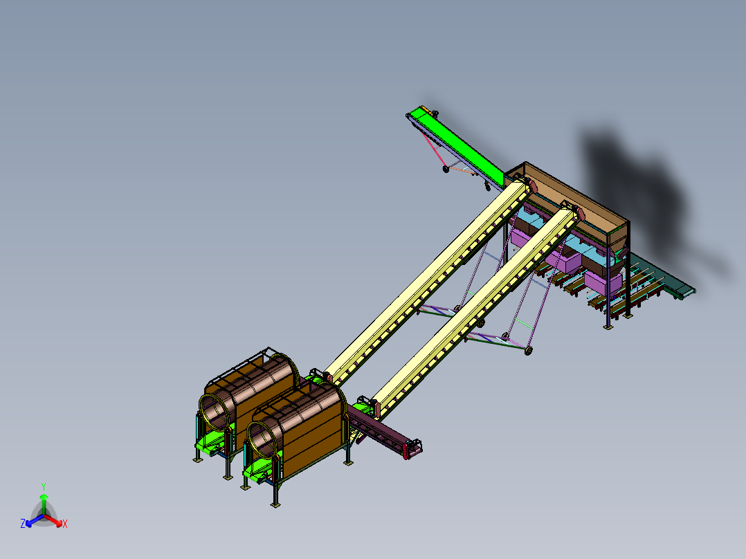 搅拌工厂预拌砂浆设备产线
