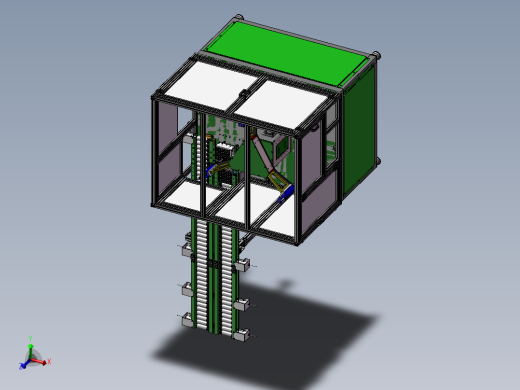 转盘式自动攻丝机模型